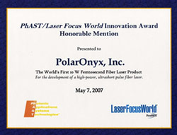 PolarOnyx - Fiber Laser Award 2009