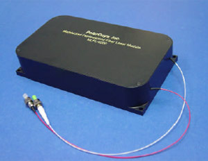 Mode-locked femtosecond fiber laser module and autocorrelator trace