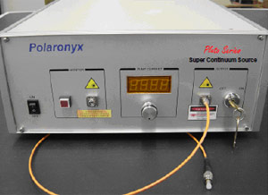 Module and instrument of super continuum fiber laser